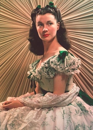 Vivien Leigh como Scarlett O'Hara, de "E o vento levou" (1939) - Reprodução