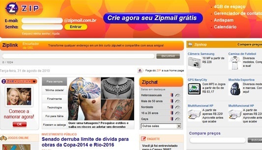 ZIP estreia nova home page com conteúdo do BOL - Divulgação