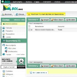 Como acessar e enviar e-mail do BOL 